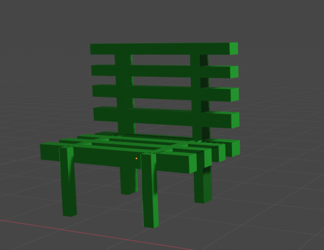 Bench 3D Model .c4d .max .obj .3ds .fbx .stl .blend 