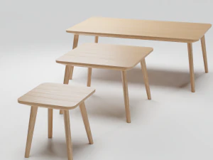 Ясеневый шпон Lisabo Коллекция столов Ikea 3D Модель