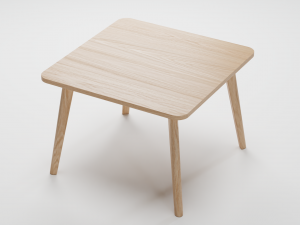 Ash Veneer Lisabo Ikea Table Collection 3D Модель