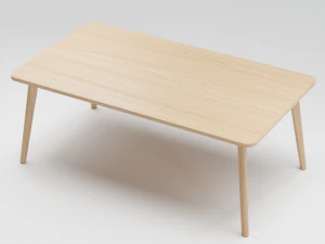 Ash Veneer Lisabo Ikea Table Collection 3D Model
