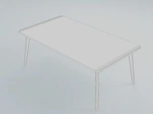 Ash Veneer Lisabo Ikea Table Collection 3D Model