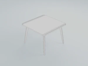 Ash Veneer Lisabo Ikea Table Collection 3D Model