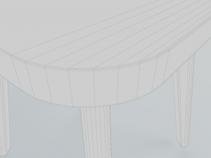 Ash Veneer Lisabo Ikea Table Collection 3D Модель