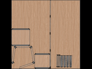 Ash Veneer Lisabo Ikea Table Collection 3D Модель