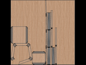 Ash Veneer Lisabo Ikea Table Collection 3D Модель