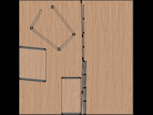 Ash Veneer Lisabo Ikea Table Collection 3D Model