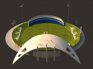 Abu Dhabi Cricket Stadium 3D 모델