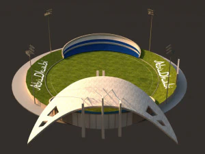 Abu Dhabi Cricket Stadium 3D Model