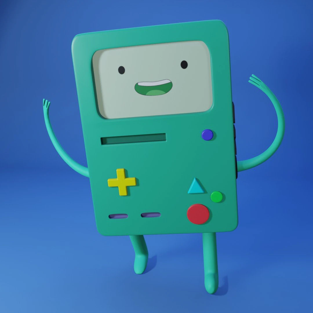 BMO 3D Model .c4d .max .obj .3ds .fbx .stl .blend 