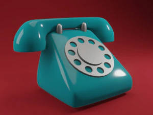 Telefone antigo Modelo 3D