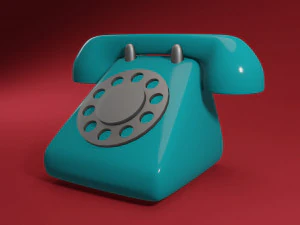 Telefone antigo Modelo 3D