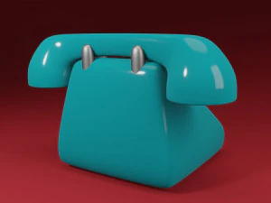 Telefone antigo Modelo 3D