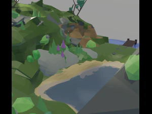 Low Poly Jungle 3D Model
