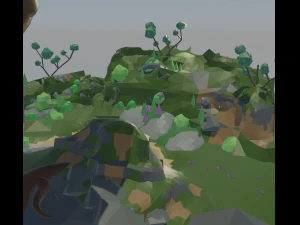 Low Poly Jungle 3D Model