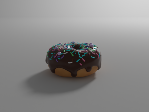 3D Donut 3D Model