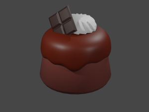 Chocolate Cake 3D Model