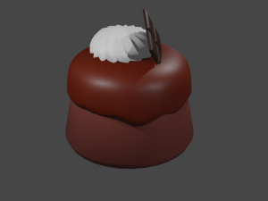 Chocolate Cake Model 3D