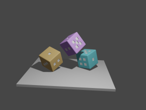 Dice Pastel 3D 模型
