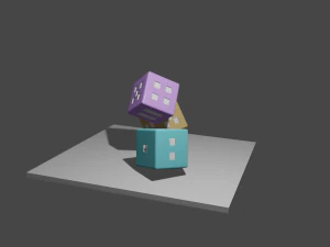 Dice Pastel 3D Model