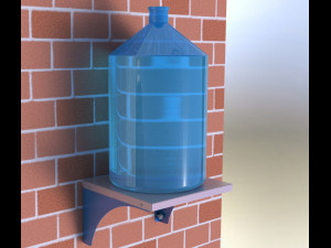 Shelf for plastic containers 3D 模型