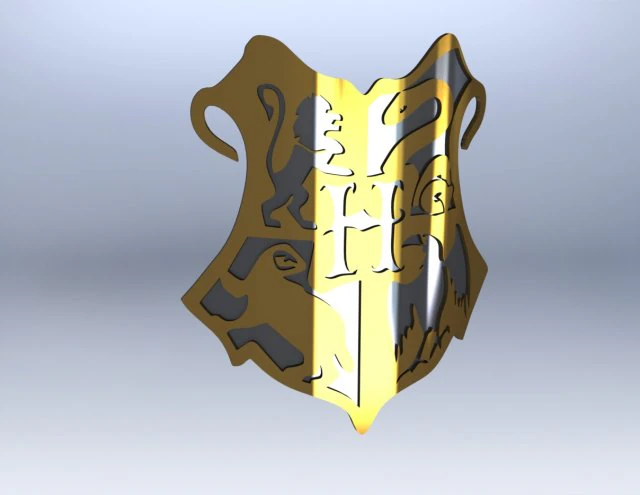 호그와트 쉴드 3D 모델 .c4d .max .obj .3ds .fbx .stl .blend