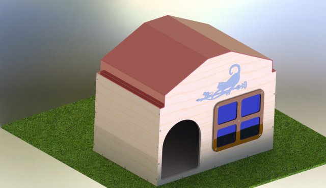 CAT HOUSE Modèle 3D .c4d .max .obj .3ds .fbx .stl .blend 