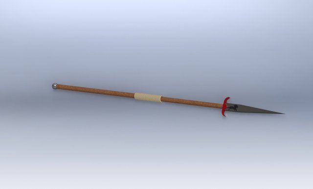 Spear Model 3D .c4d .max .obj .3ds .fbx .stl .blend 