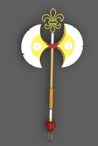 Axe Modèle 3D .c4d .max .obj .3ds .fbx .stl .blend