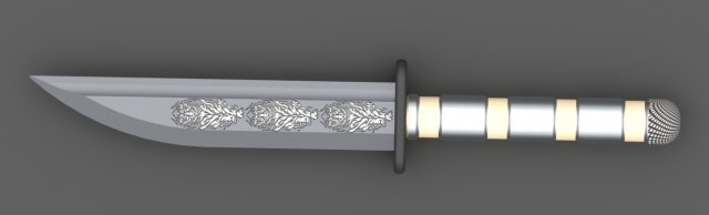 Hunting knife 3Dモデル .c4d .max .obj .3ds .fbx .stl .blend