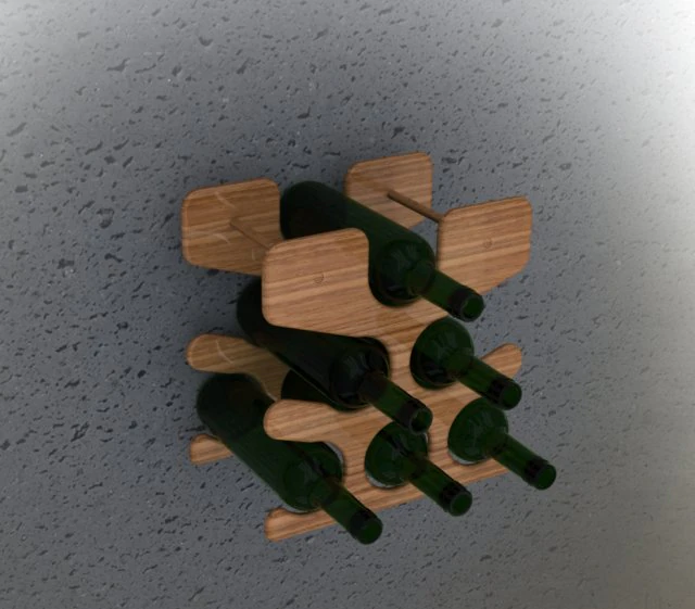 와인 스탠드 3D 모델 .c4d .max .obj .3ds .fbx .stl .blend 