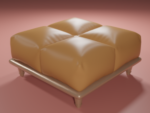 Padded stool 3D 模型