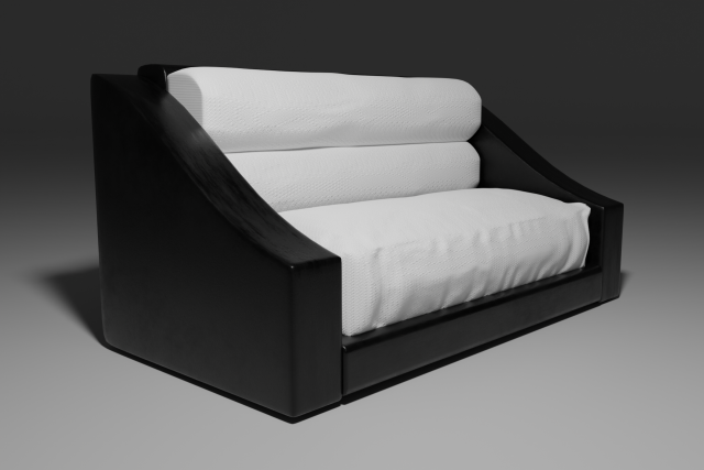 Leather sofa 3D 模型 .c4d .max .obj .3ds .fbx .stl .blend 