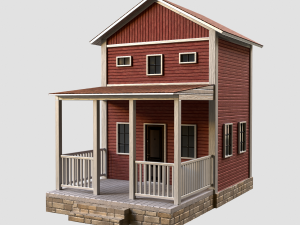 A low-poly of a home house 3D 模型