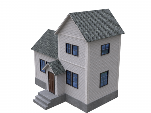 Low-poly of a home house 3D Model