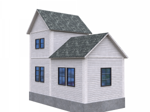 Low-poly of a home house 3D Model