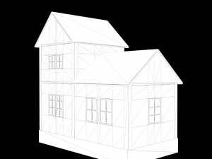 Low-poly of a home house 3D Model