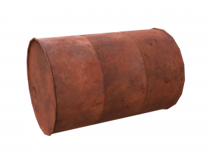 Low-poly rusty metal barrel Free low-poly 3D 模型