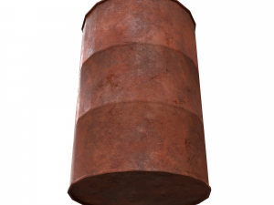 Low-poly rusty metal barrel Free low-poly 3D 模型