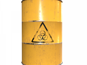 Collection of metal barrels Low-poly 3D Модель