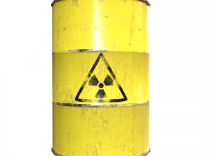 Collection of metal barrels Low-poly 3D Model