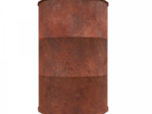 Collection of metal barrels Low-poly 3D Модель