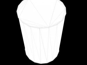 Collection of metal barrels Low-poly 3D Model