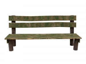 Low-poly wooden benchl 3D Model