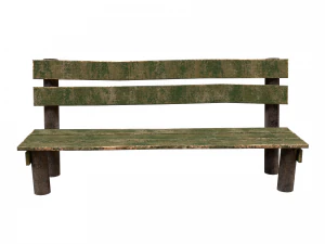 Low-poly wooden benchl 3D Model