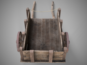 Low-poly of cart 3D 模型