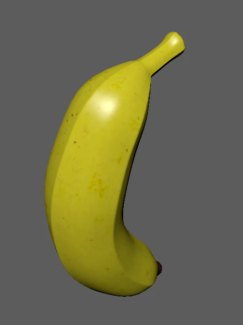 Banana 3D Model .c4d .max .obj .3ds .fbx .stl .blend 
