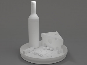 Wineandcheese 3D Model
