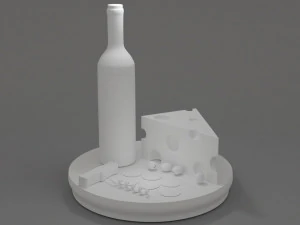 Wineandcheese 3D Model