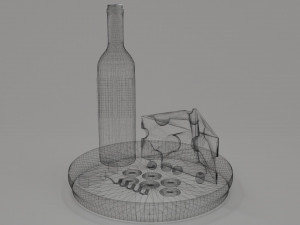 Wineandcheese 3D Model
