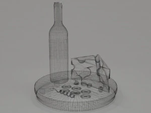 Wineandcheese 3D Model